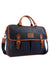 British Bag Co. Waxed Canvas Briefcase in Navy