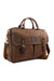 British Bag Co. Waxed Canvas Briefcase in Brown