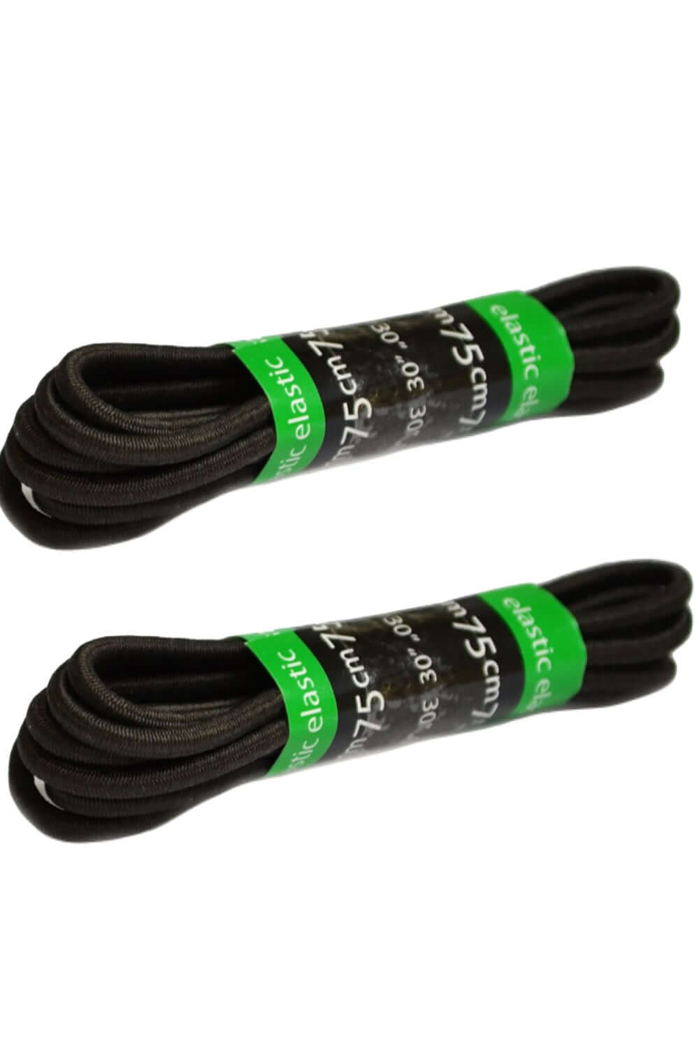 Brogini Elastic Laces in Brown and Black