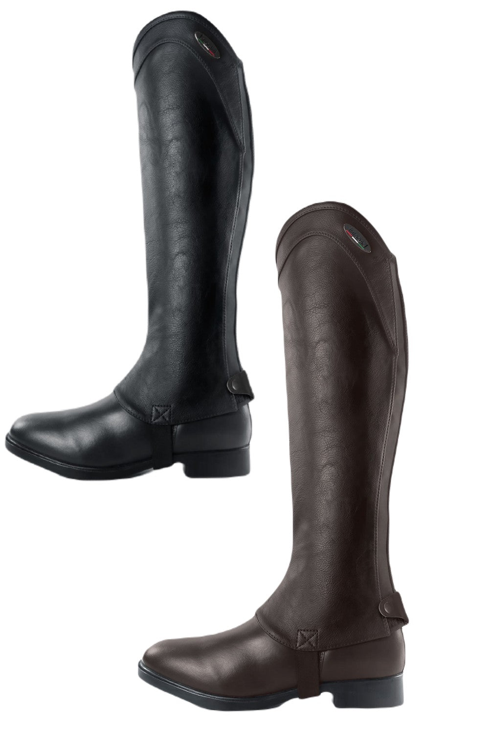 Brogini Marconia Easy Care Gaiters in Black and Brown