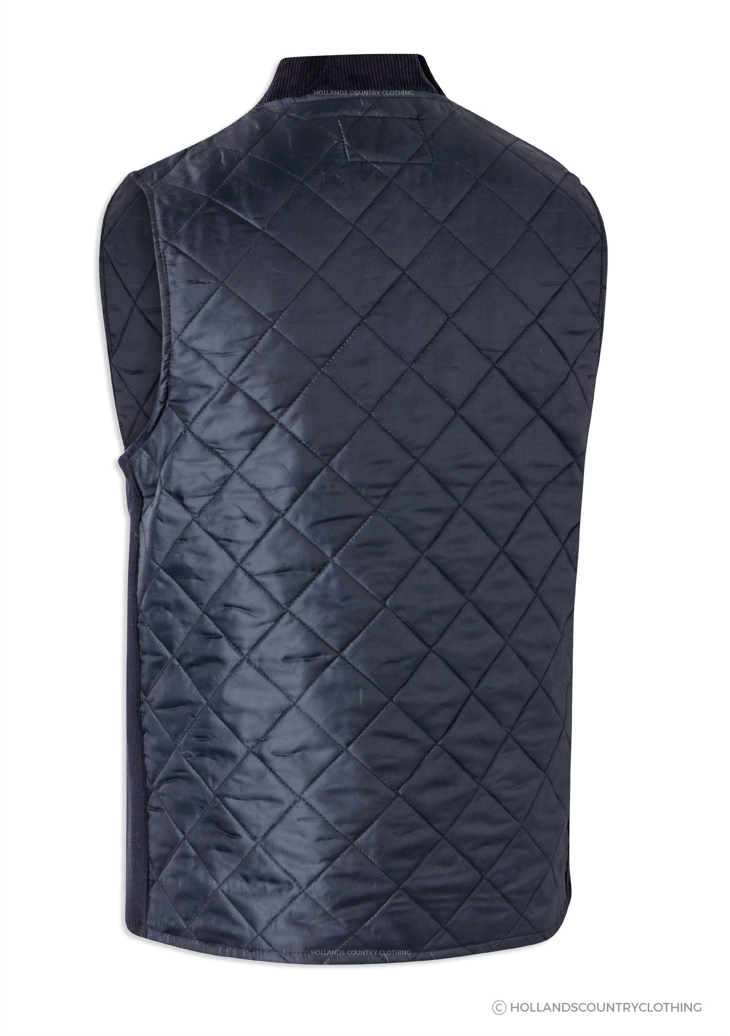 Navy Quilted bodywarmer Back View  