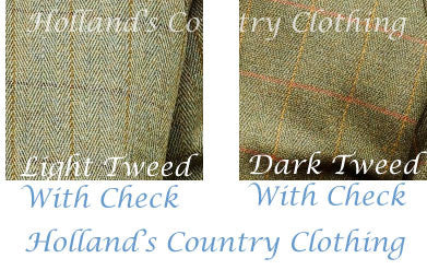 two tweed patterns from bronte country clothing 