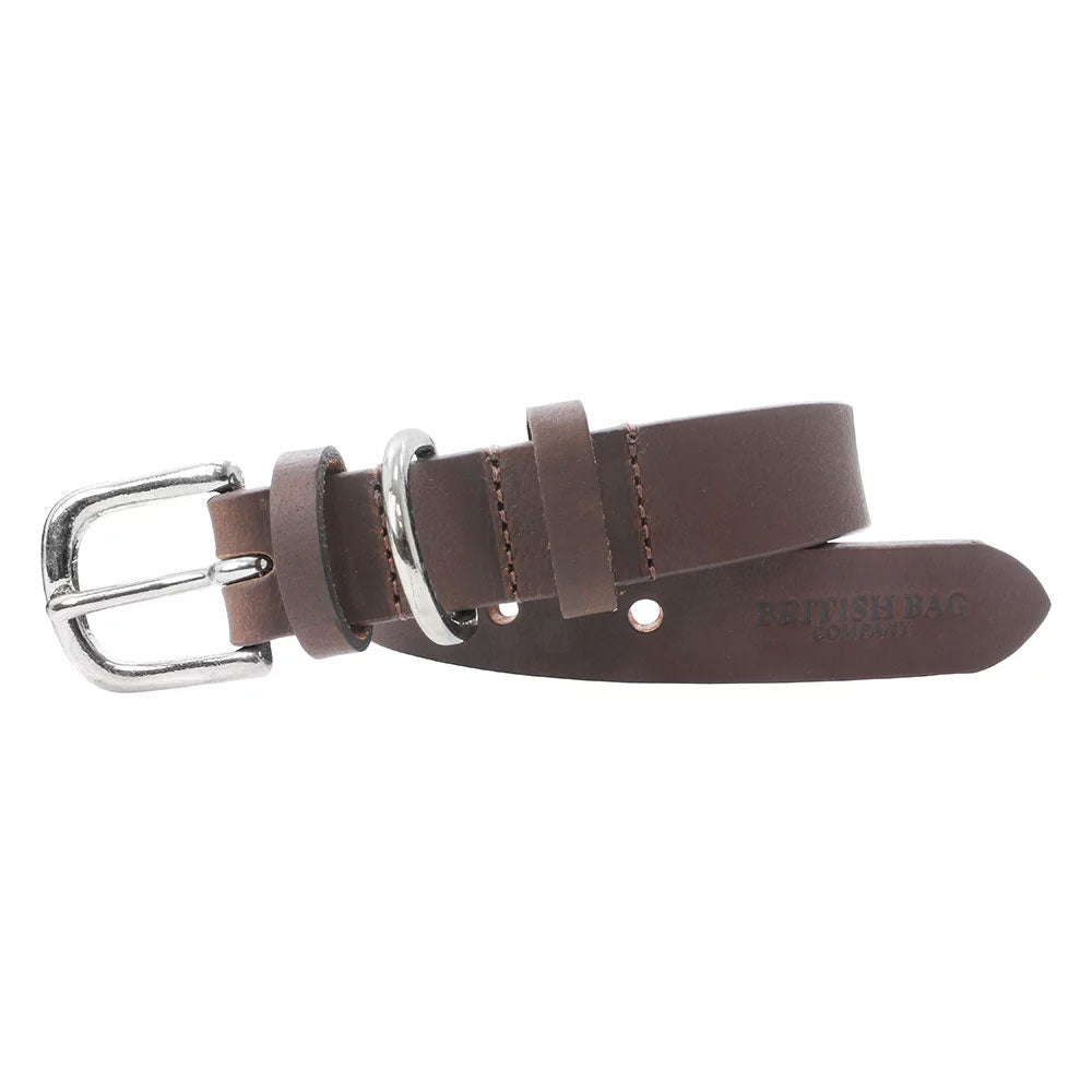 Brown British Bag Co. Leather Dog Collar