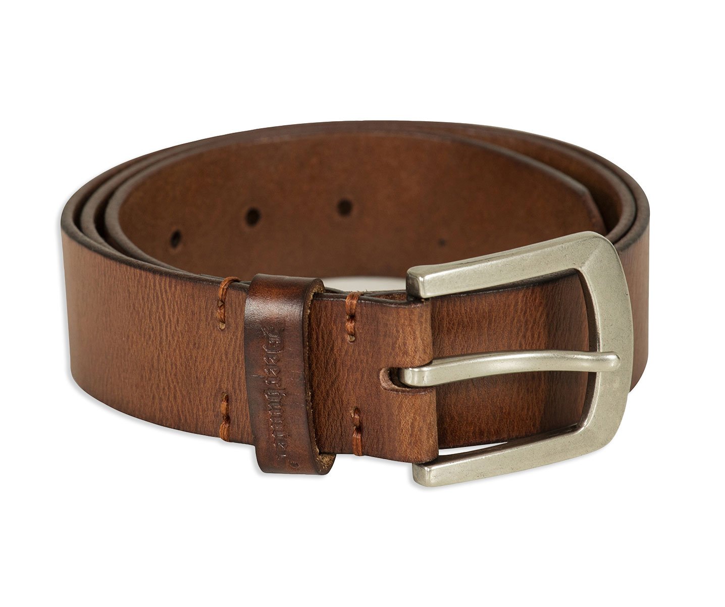 Rich Brown 4 cm Width Leather Belt by Deerhunter 