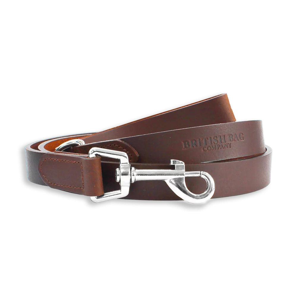 Brown British Bag Co. Leather Dog Lead