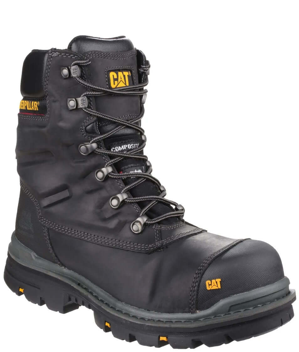 Caterpillar Premier Waterproof S3 Safety Boot in Black 