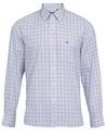 Blue Beige check Alan Paine Aylesbury Shirt #colour_blue-beige