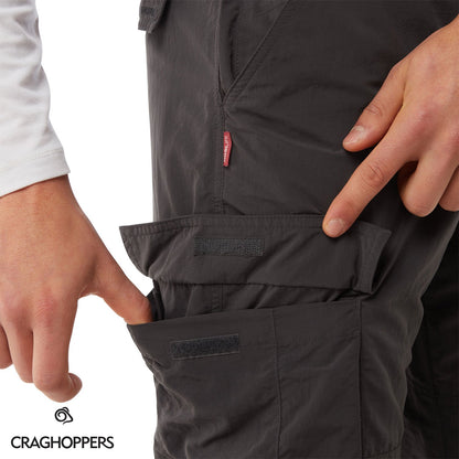 Craghoppers NosiLife Branco Trousers in Black Pepper