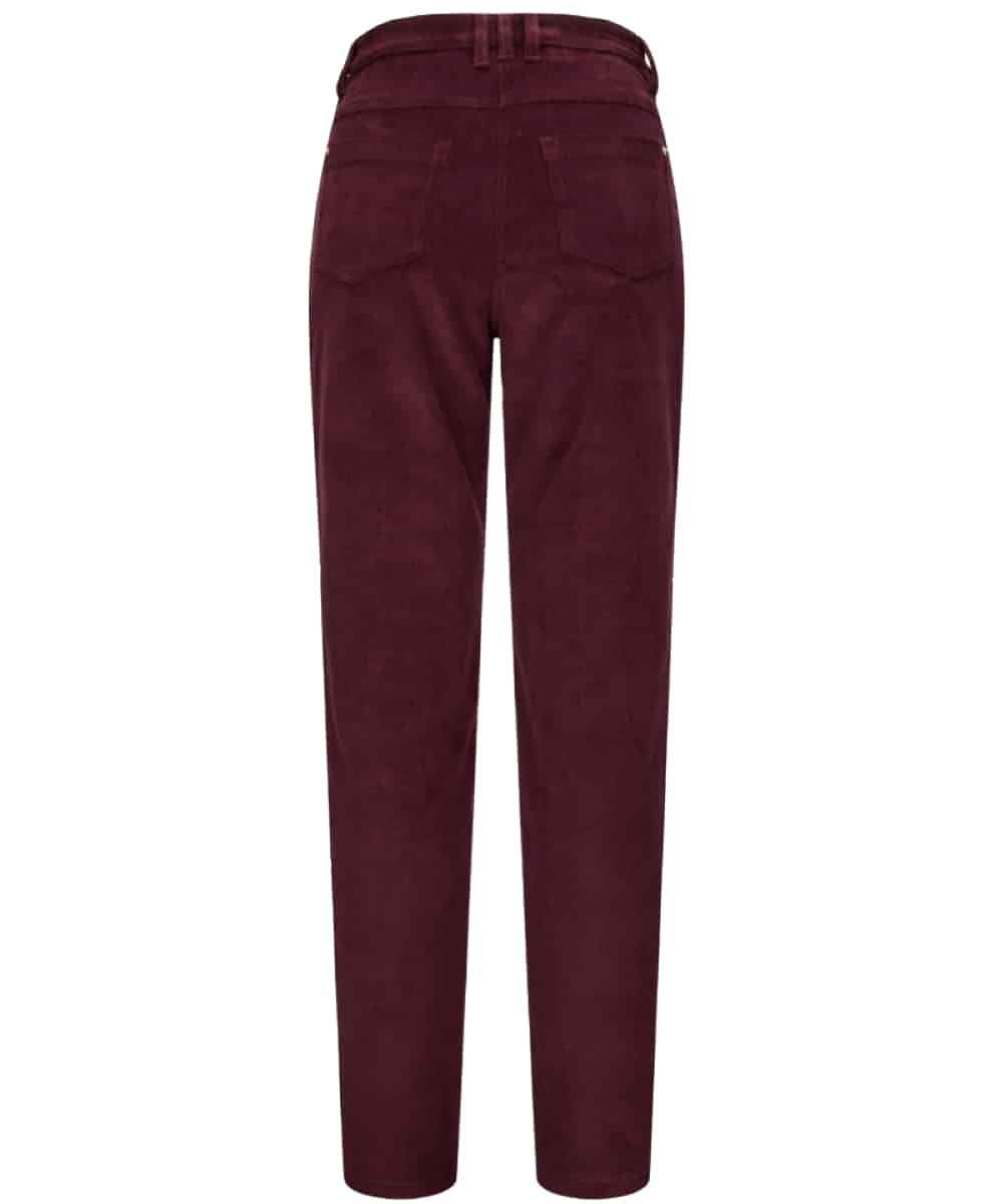 Hoggs of Fife Ceres Ladies stretch cord jeans in Merlot 