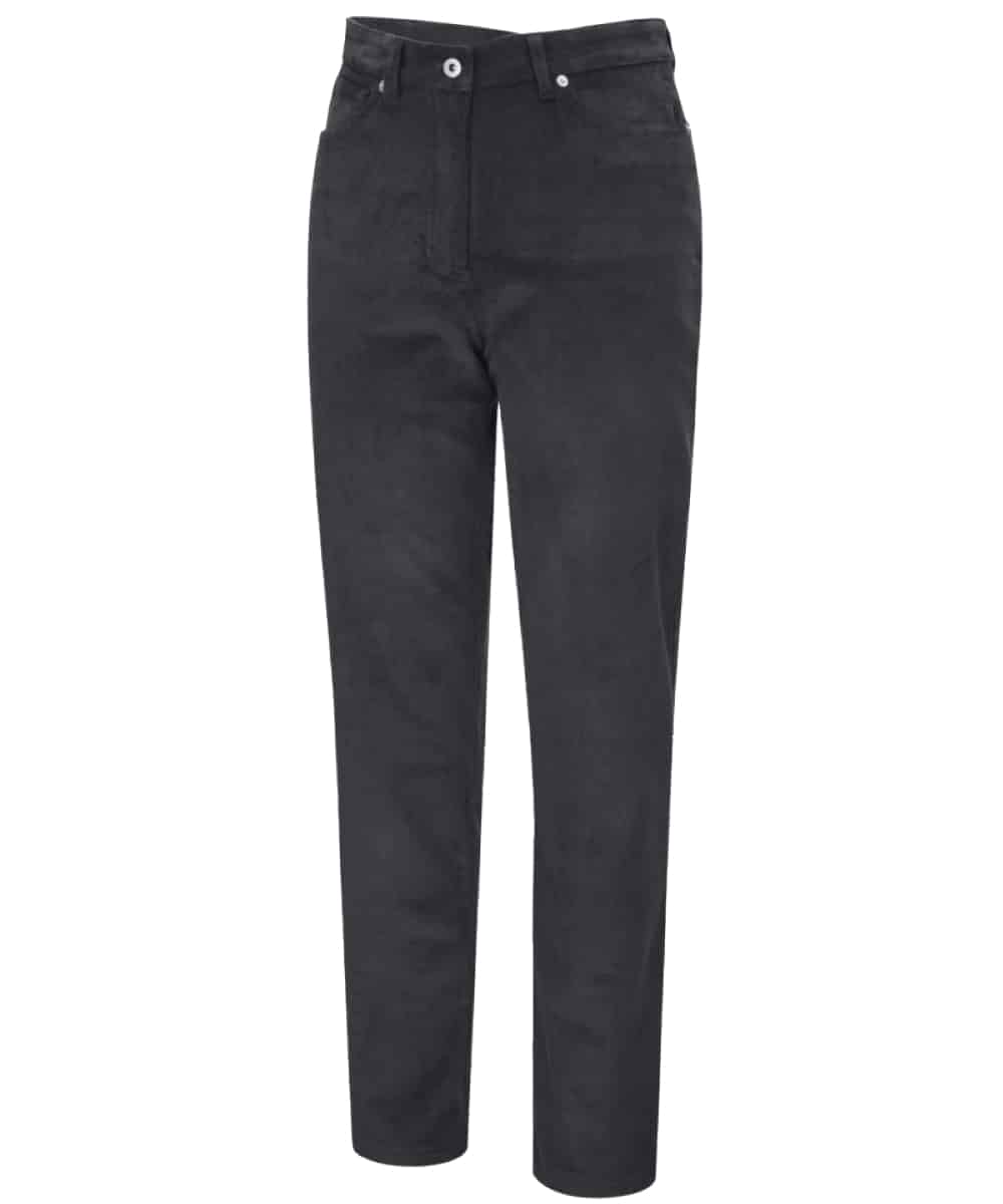 Hoggs of Fife Ceres Ladies stretch cord jeans in smokey grey 