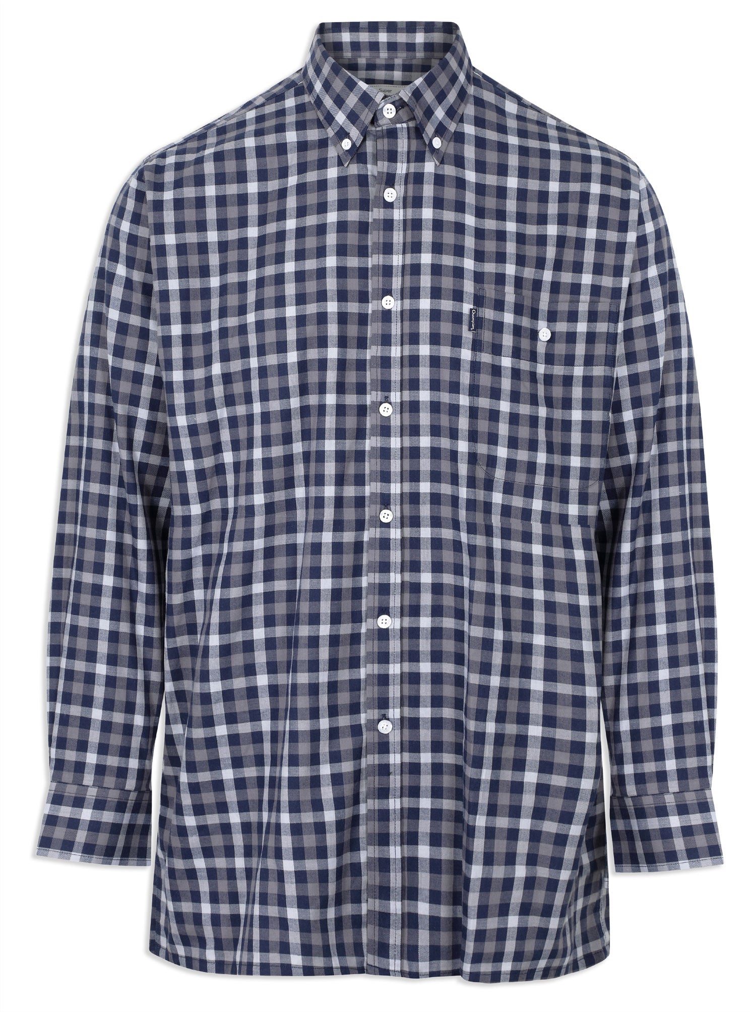 Champion Southwold Navy Check Long Sleeve Shirt