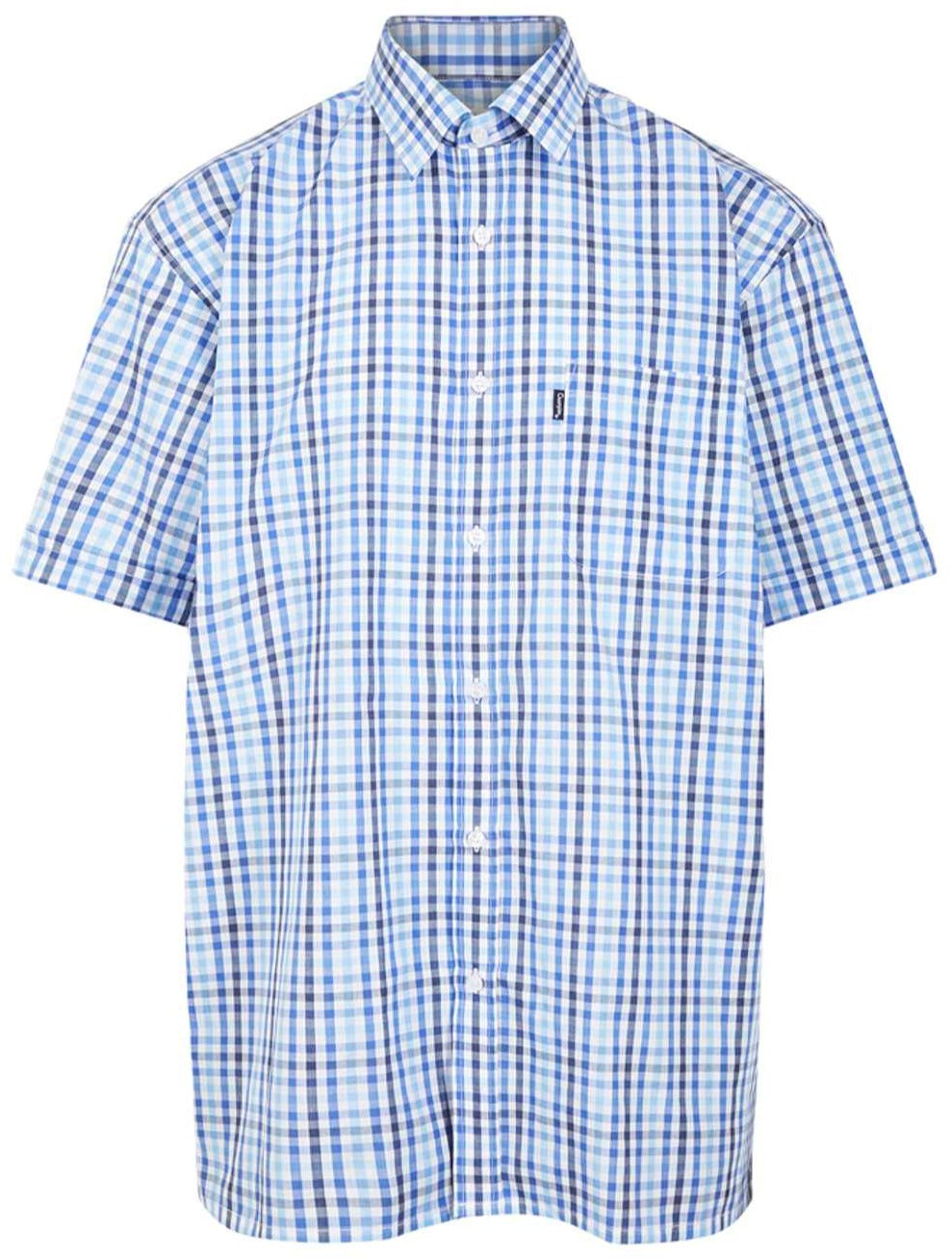 Champion Doncaster Short Sleeved Shirt In Light Blue 