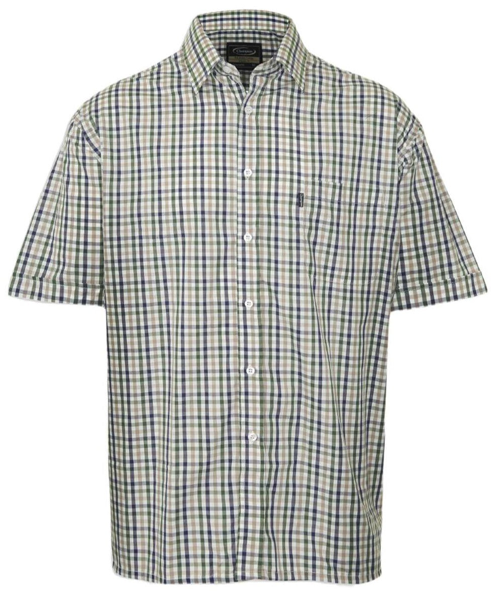 Champion Doncaster Short Sleeved Shirt In Green/Blue 