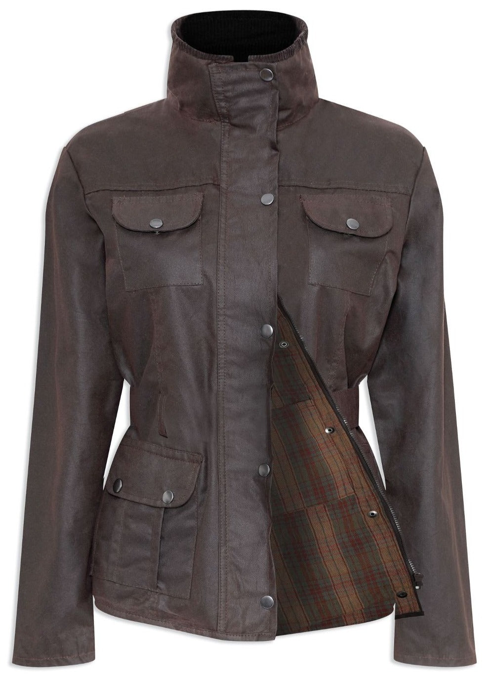 Champion Ellon Ladies Wax Cotton Jacket in Brown