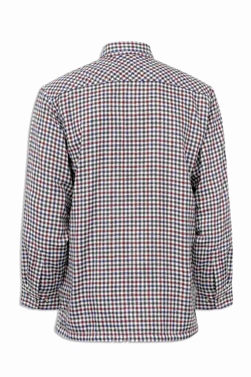 Champion Heathfield Micro Fleece Lined Shirt in Red and Blue Check