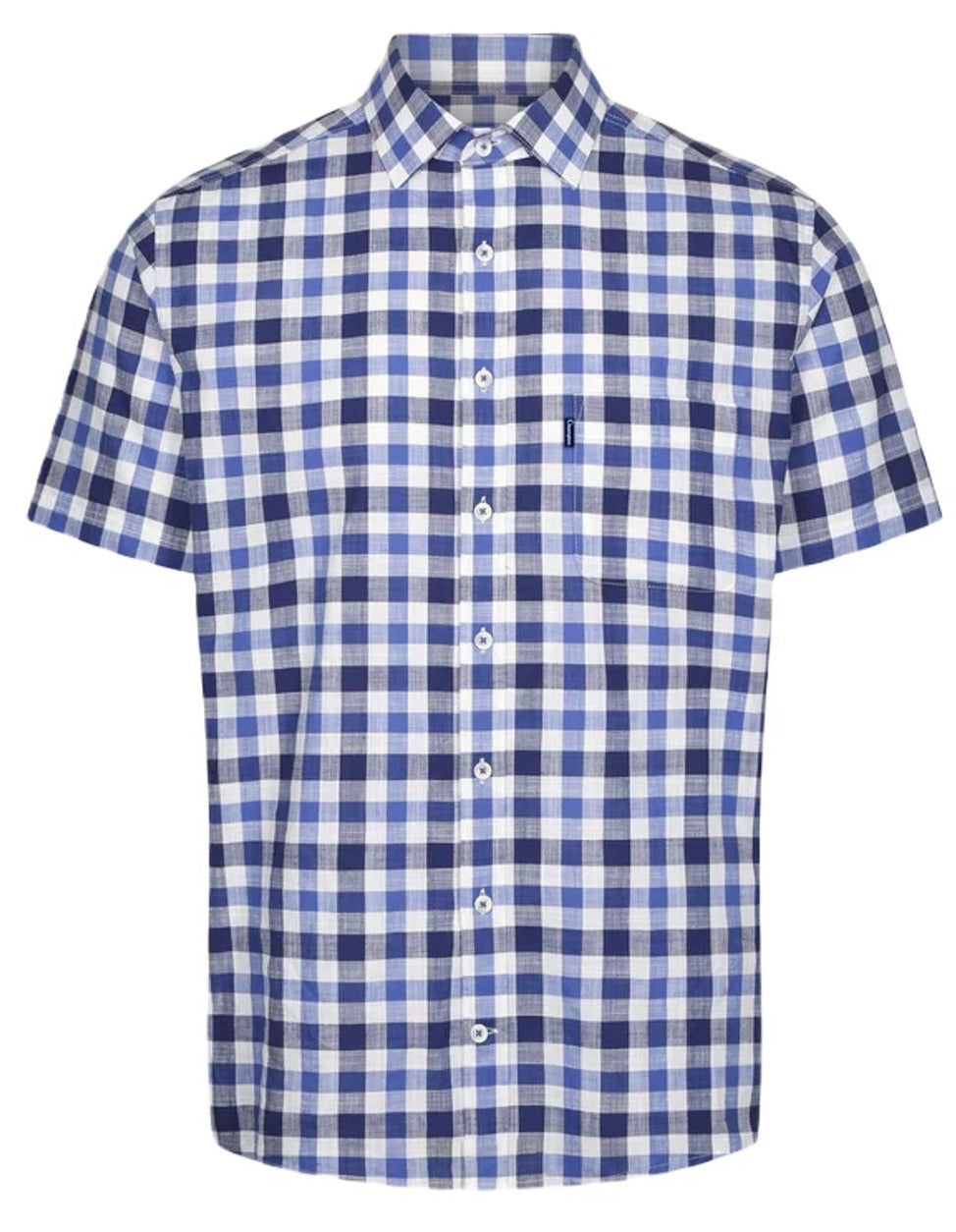 Champion Mens Holkham Short Sleeved Shirt In Blue 