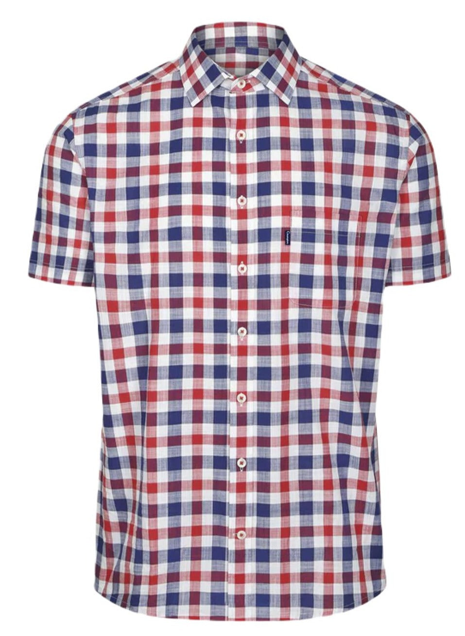 Champion Mens Holkham Short Sleeved Shirt In Red 