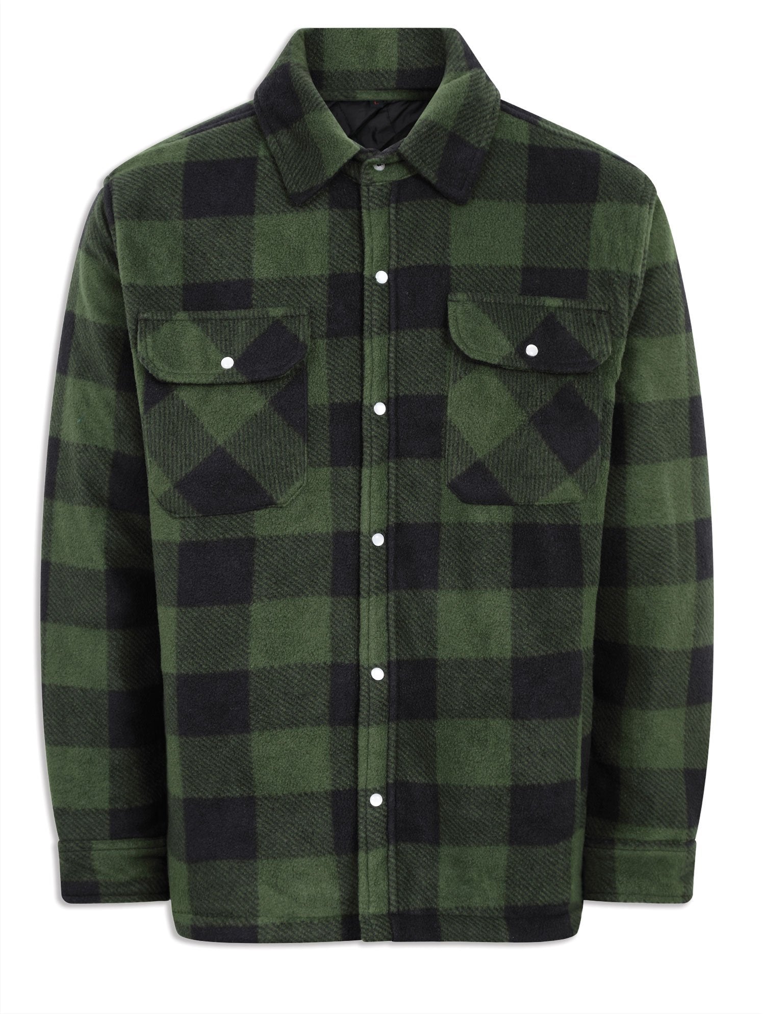 Green Champion Kinross Padded Fleece Lumberjack Shirt 