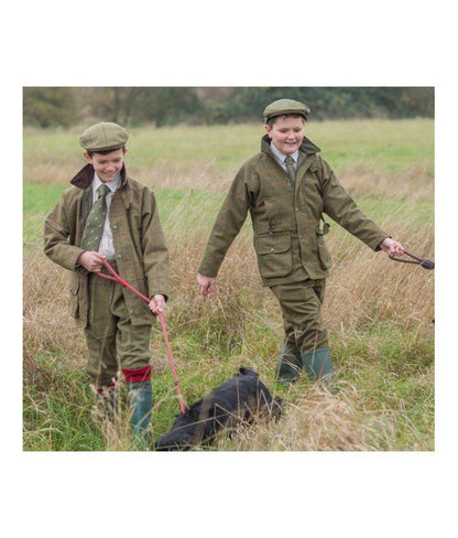 Children in full tweed outfits