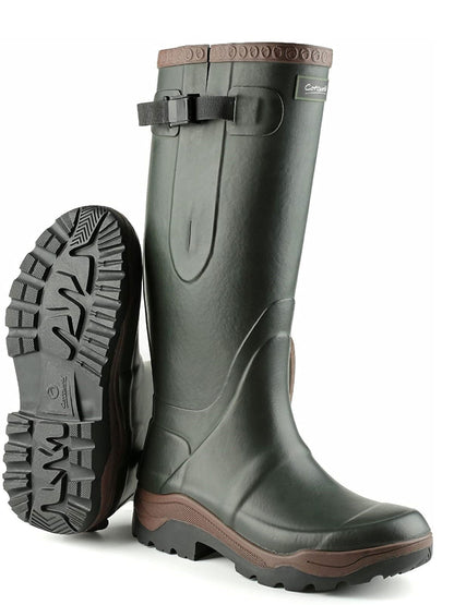 Cotswold Compass Neoprene Lined Rubber Wellington Boots 