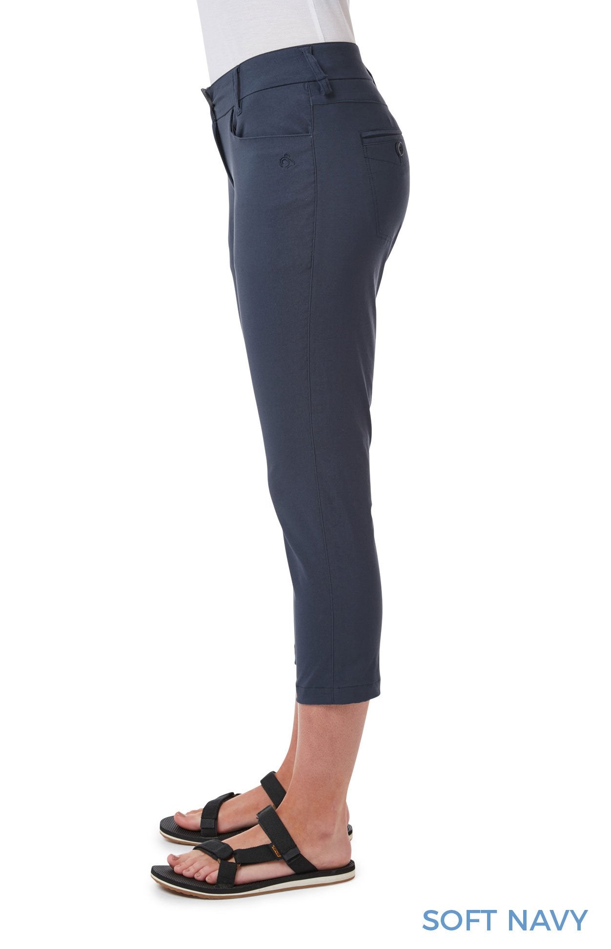 Navy capri sale pants uk