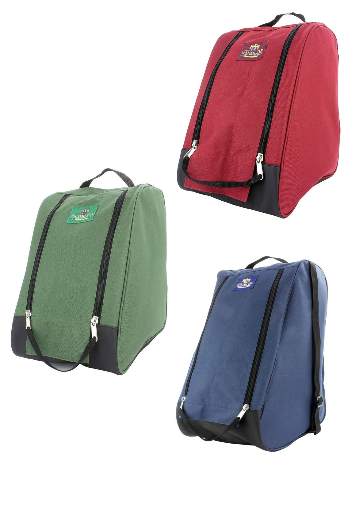 British Bag Co. Walking Boot Bag | Red Blue Green