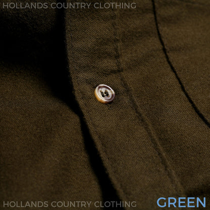 green Moleskin country shirt 