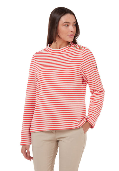 Balmoral Breton Red Stripe Top by Craghoppers 
