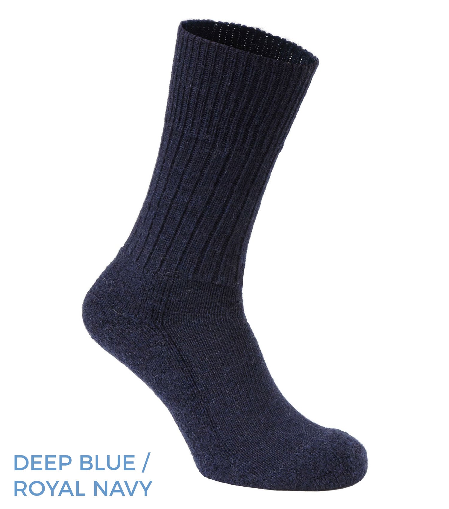 Deep Blue and Royal Navy Craghoppers Wool Rich Hiker Sock