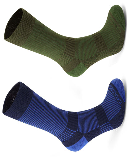 Craghoppers Heat Regulating Travel Sock | Bright Blue, Spiced Lime