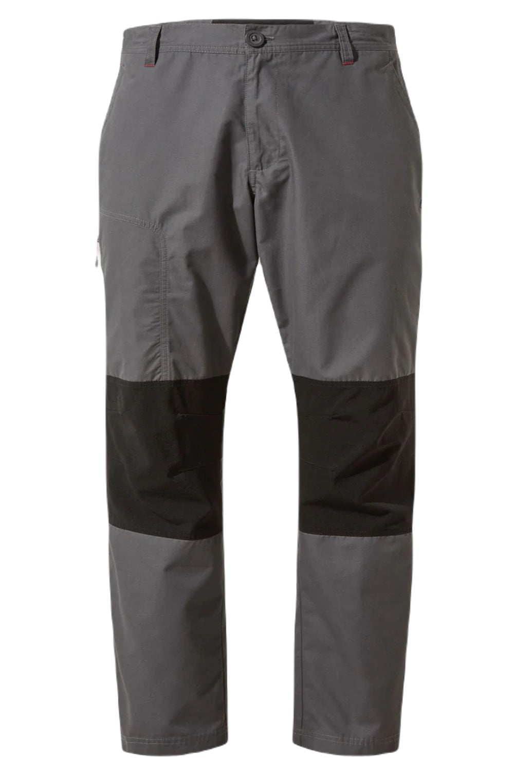 Elephant Black coloured Craghoppers Verve Trousers on white background 