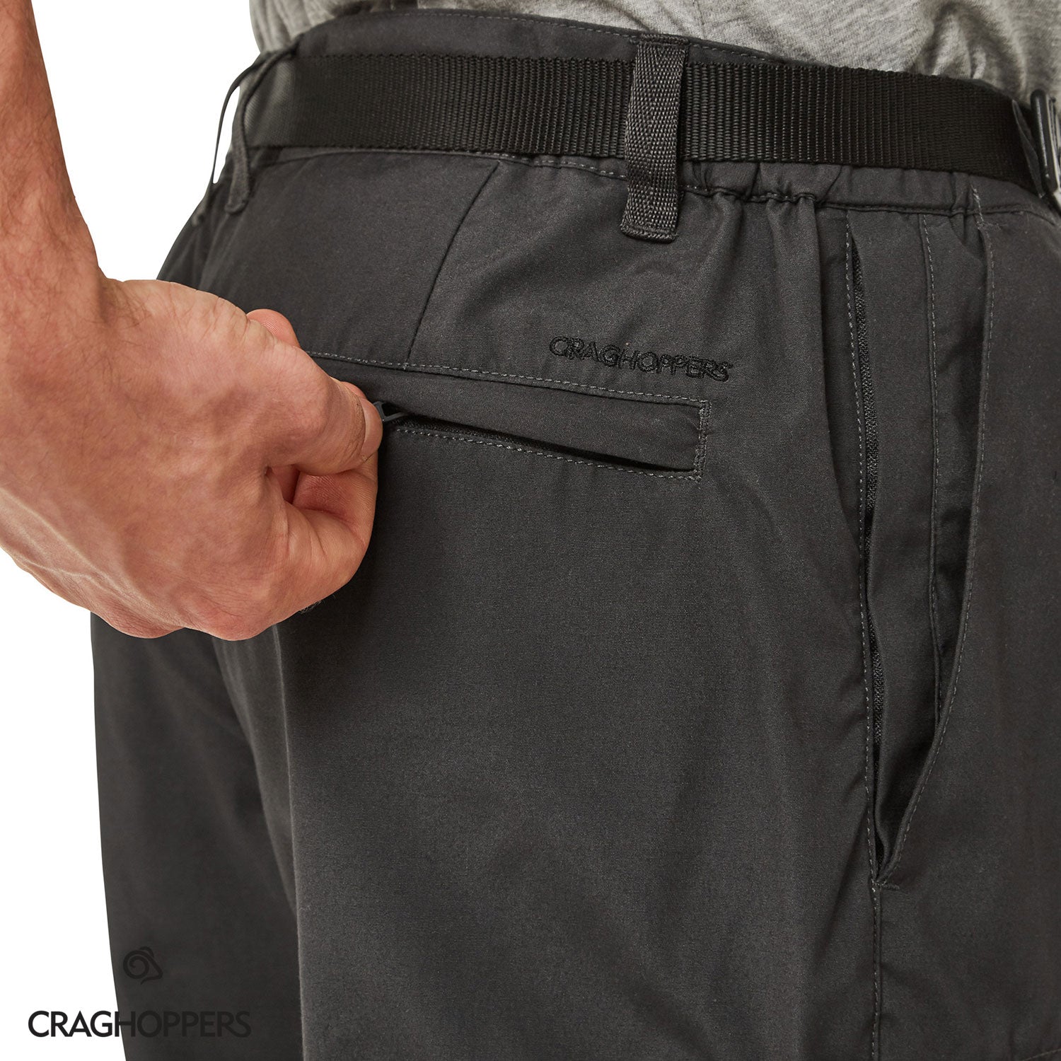 Craghoppers Boulder Trousers in Black Pepper