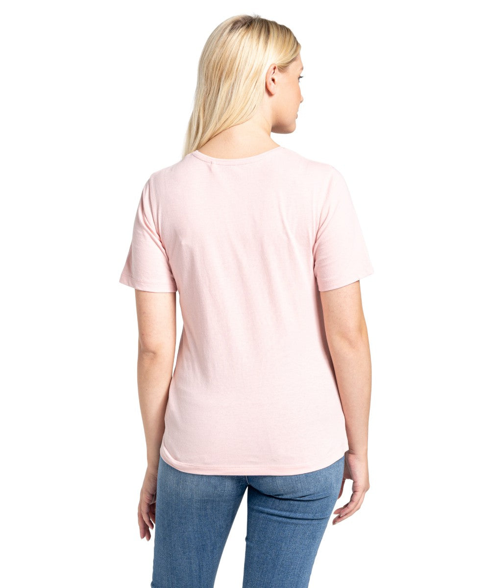 Craghoppers Ally Short Sleeved Ladies T-Shirt in Pink Clay Sunset