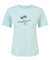 Craghoppers Ally Short Sleeved Ladies T-Shirt in Poolside Green Palm Tree