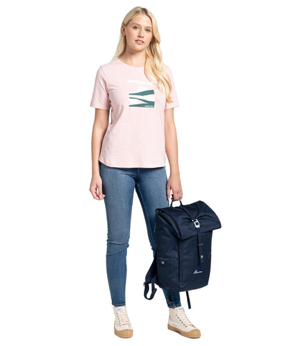 Craghoppers Ally Short Sleeved Ladies T-Shirt in Pink Clay Sunset