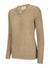 Camel Hoggs Lambswool Vee Neck Pullover #colour_camel