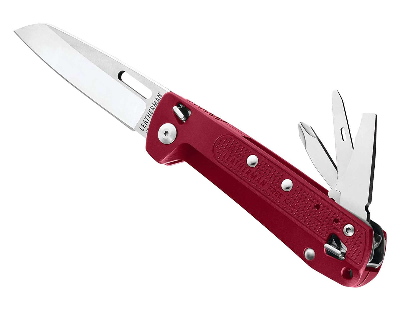 Free™ K2 Multi-Purpose Knife by Leatherman  Crimson  