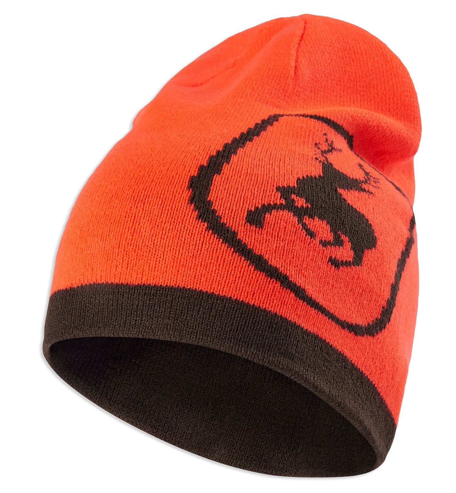 Orange with deerhunter logo Deerhunter Cumberland Reversible Beanie