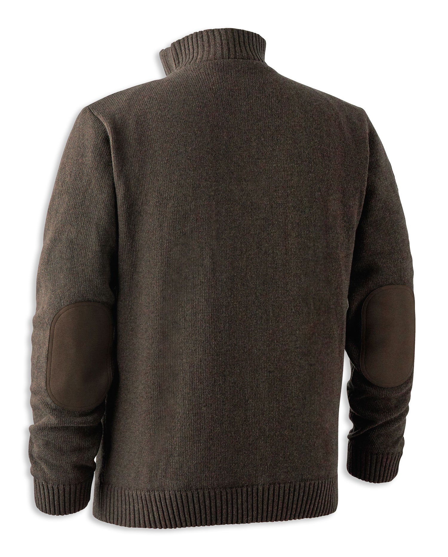  Back Dark Elm Deerhunter Carlisle Knit with Stormliner Zip Neck Sweater 