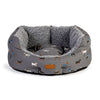 Danish Design Fatface Marching Dogs Deluxe Slumber Bed in Grey