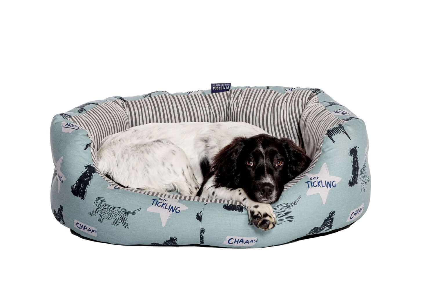 Danish Design Battersea Playful Dogs Deluxe Slumber Bed in Blue