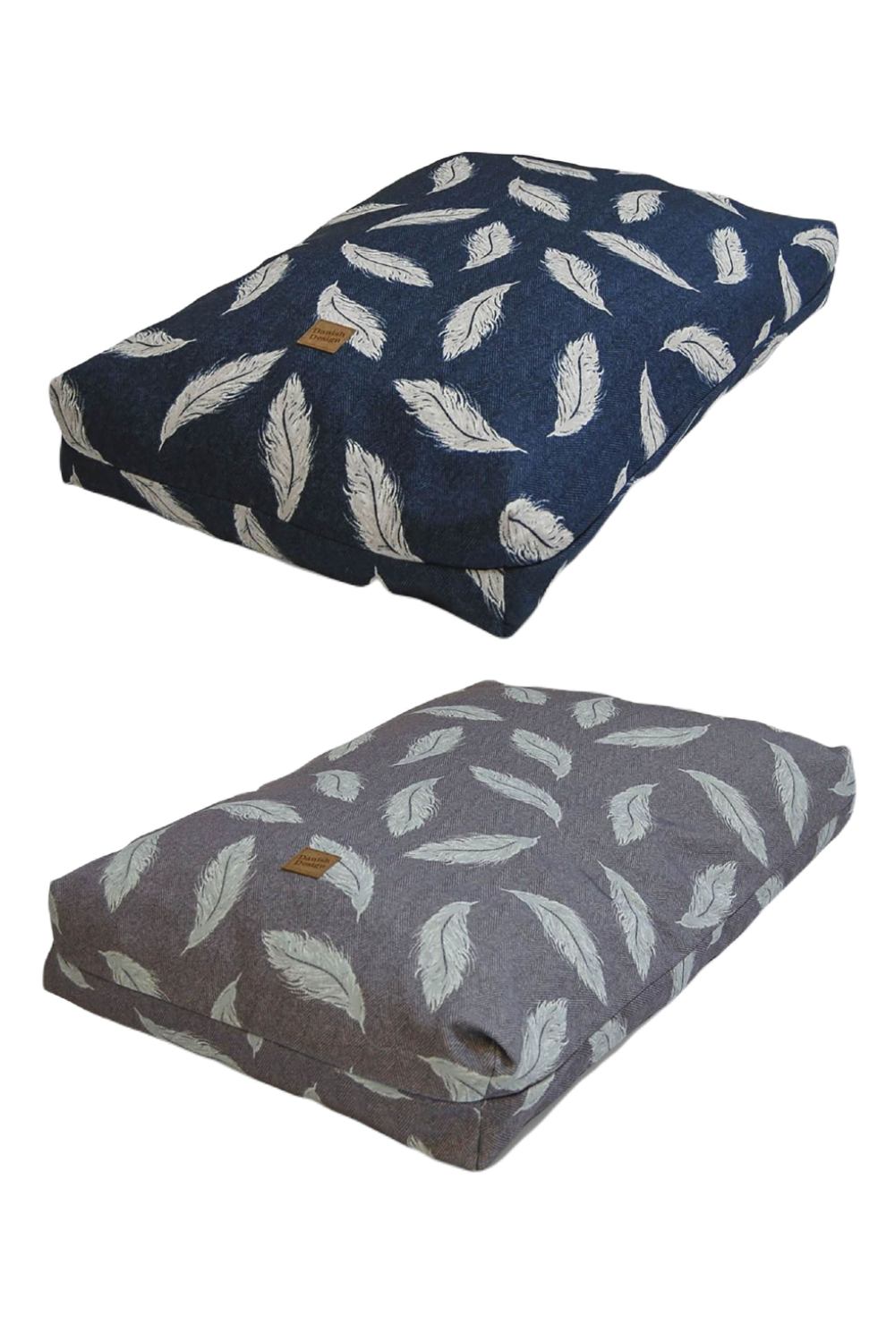 Danish Design Feather Retreat Duvet Cover in Navy/Stone and Grey/Duck Egg
