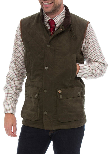 hand warmer pockets Alan Paine Felwell Quilted Waistcoat 
