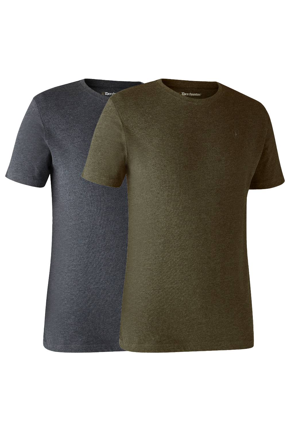 Deerhunter Basic 2-Pack T-Shirt In Adventure Green Melange 