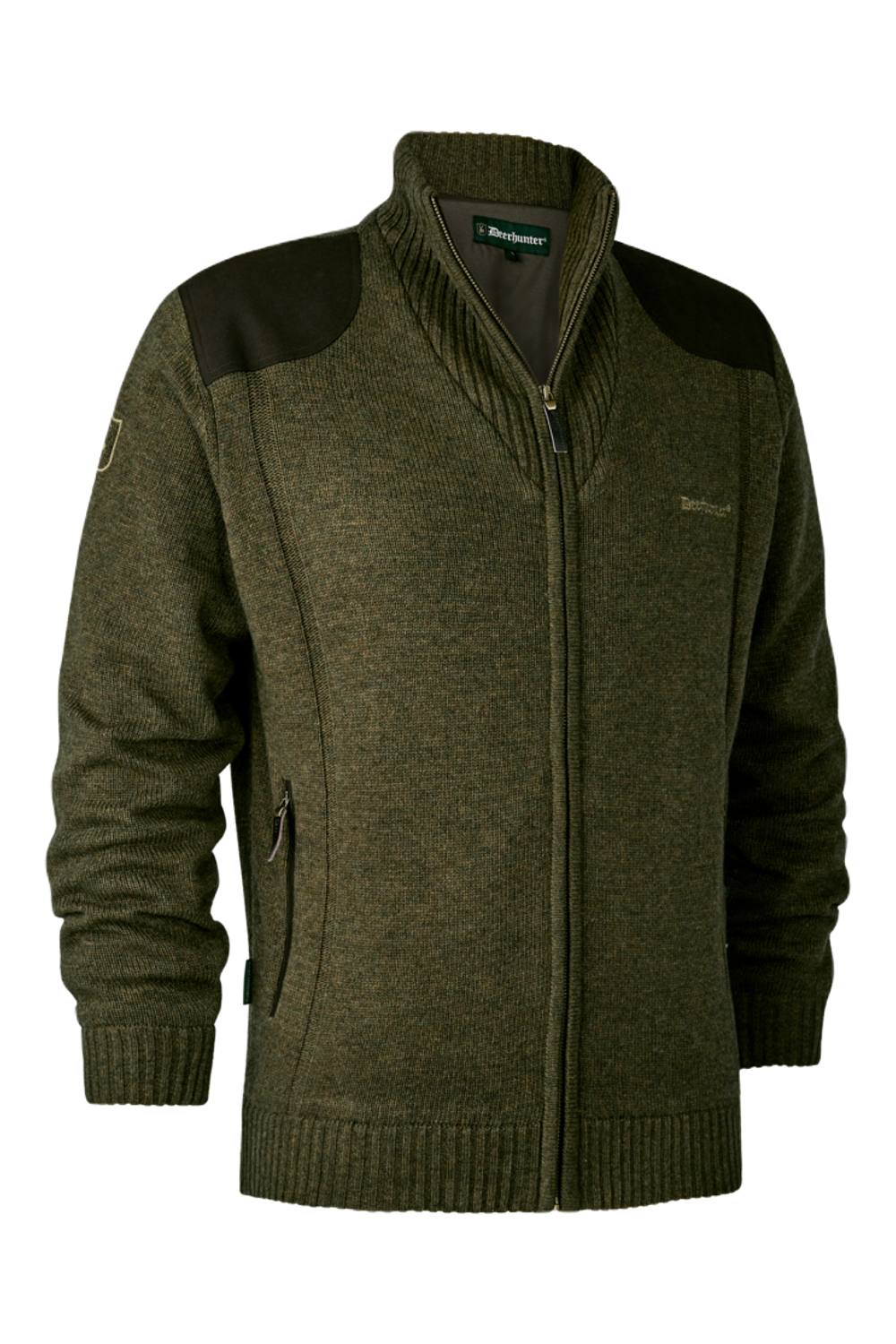 Deerhunter Carlisle Knit Cardigan With Stormliner In Cypress 