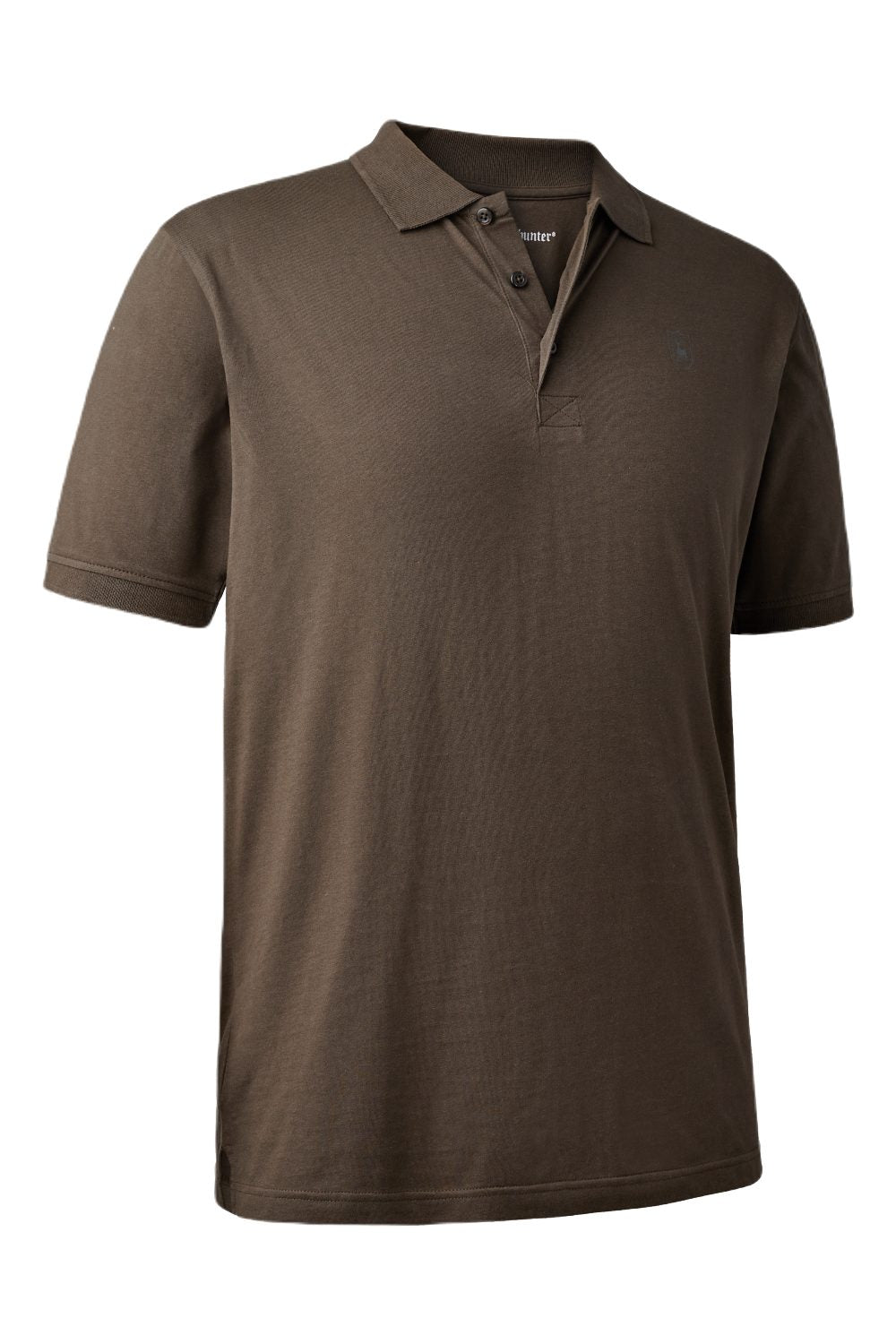 Deerhunter Christian Polo Shirt In Brown Leaf 