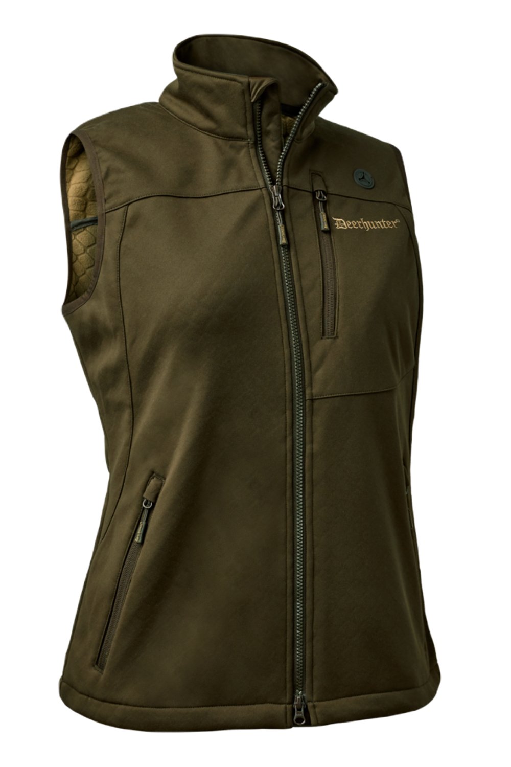 Deerhunter Lady Excape Softshell Waistcoat In Art Green 