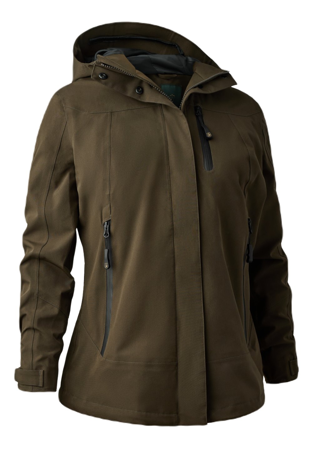 Deerhunter Lady Sarek Shell Jacket with hood In Fallen Leaf 