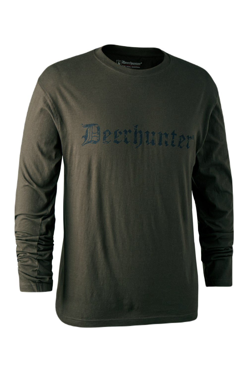 Deerhunter Long Sleeve Logo T-Shirt In Bark Green