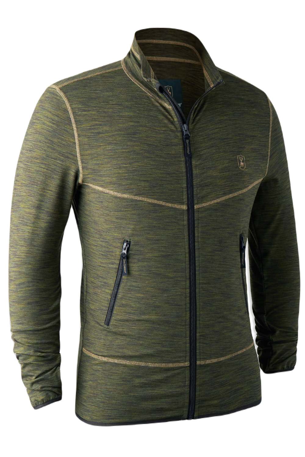 Deerhunter Norden Fleece Jacket in Green Melange 